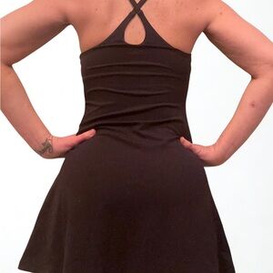 Sporty Black Tennis Dress